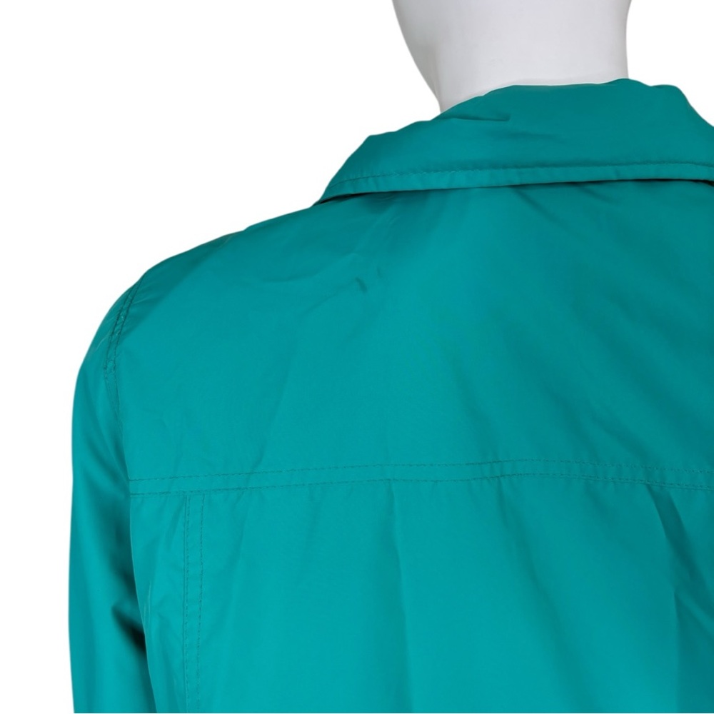Style&Co sport teal quartz raincoat peacock sporty beautiful jacket sz 1X NWT - Picture 10 of 16
